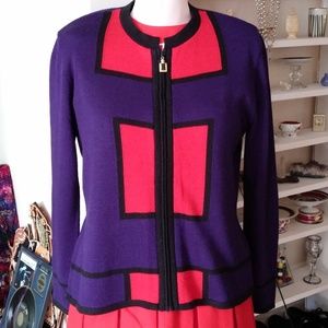 Vintage Color Blocked Sweater by San Remo 1980s